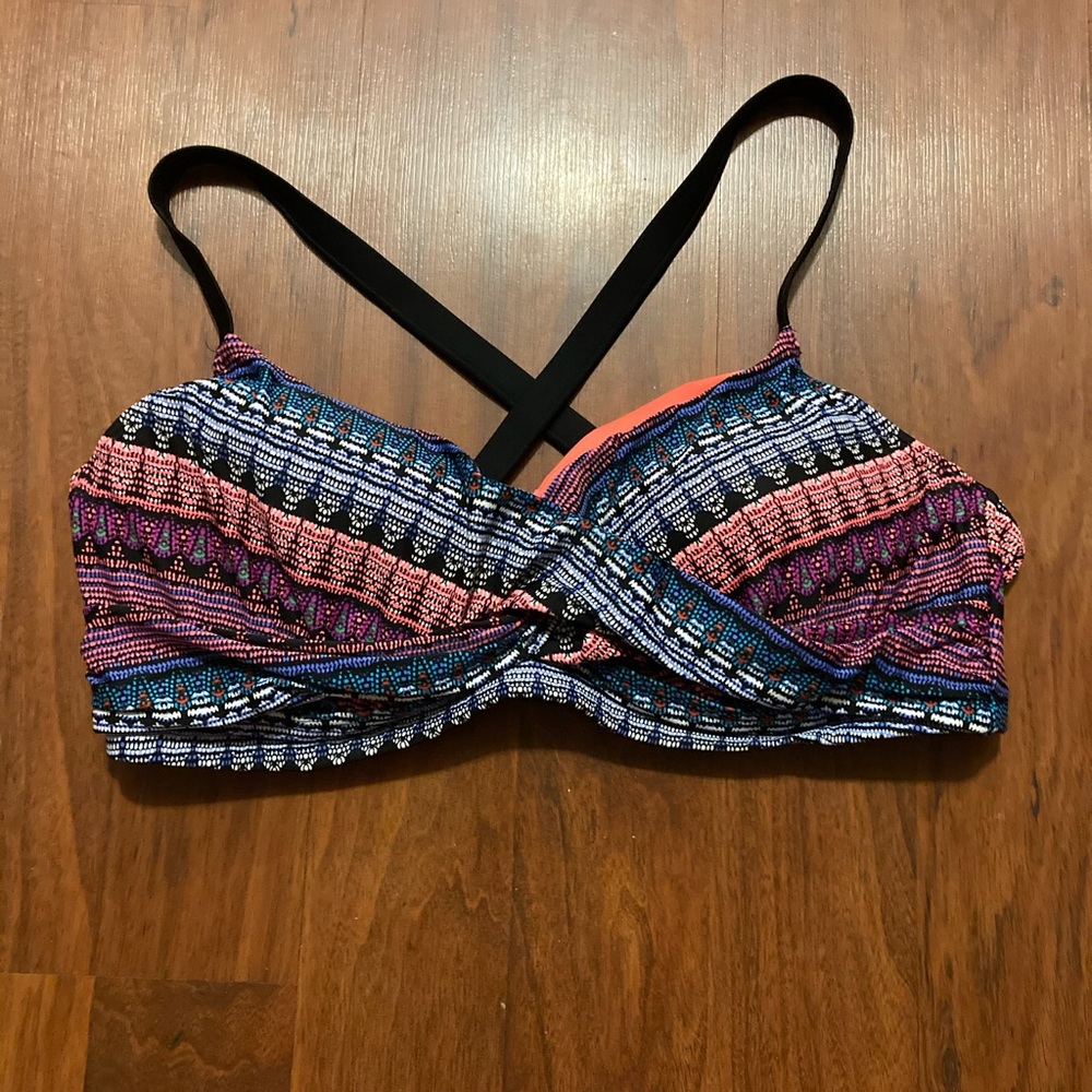 3/20 NWOT costal blue bikini top size 42 D/DD